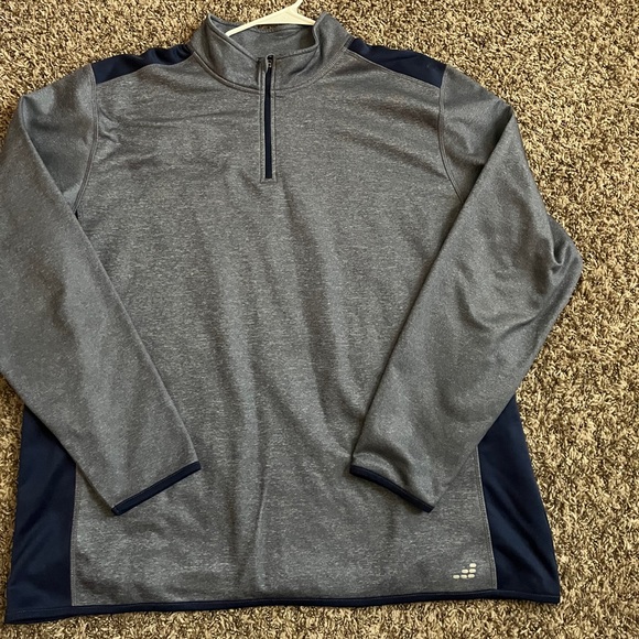 Mens Bcg Xxl 4 Zip Pullover Blue 